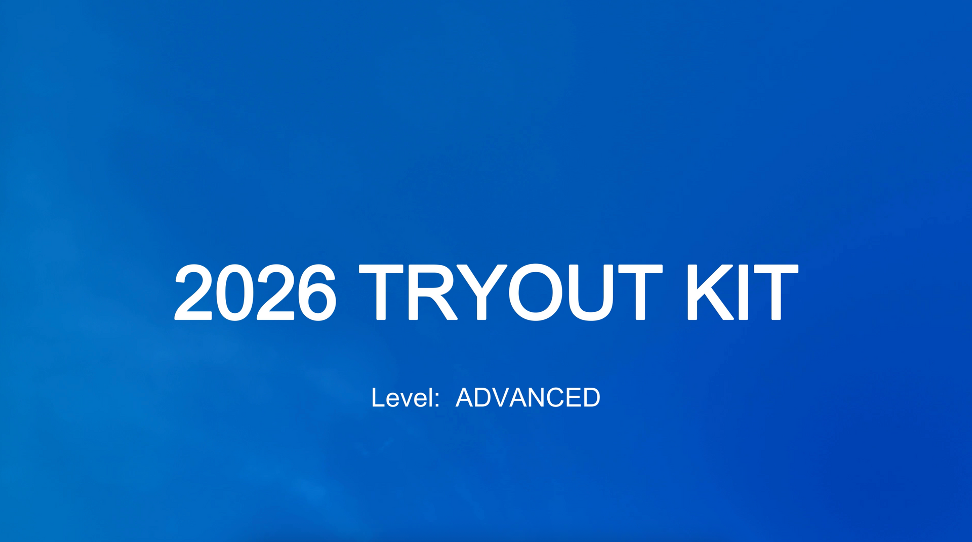 2026 Tryout Kit - ADVANCED – Cheer Builder