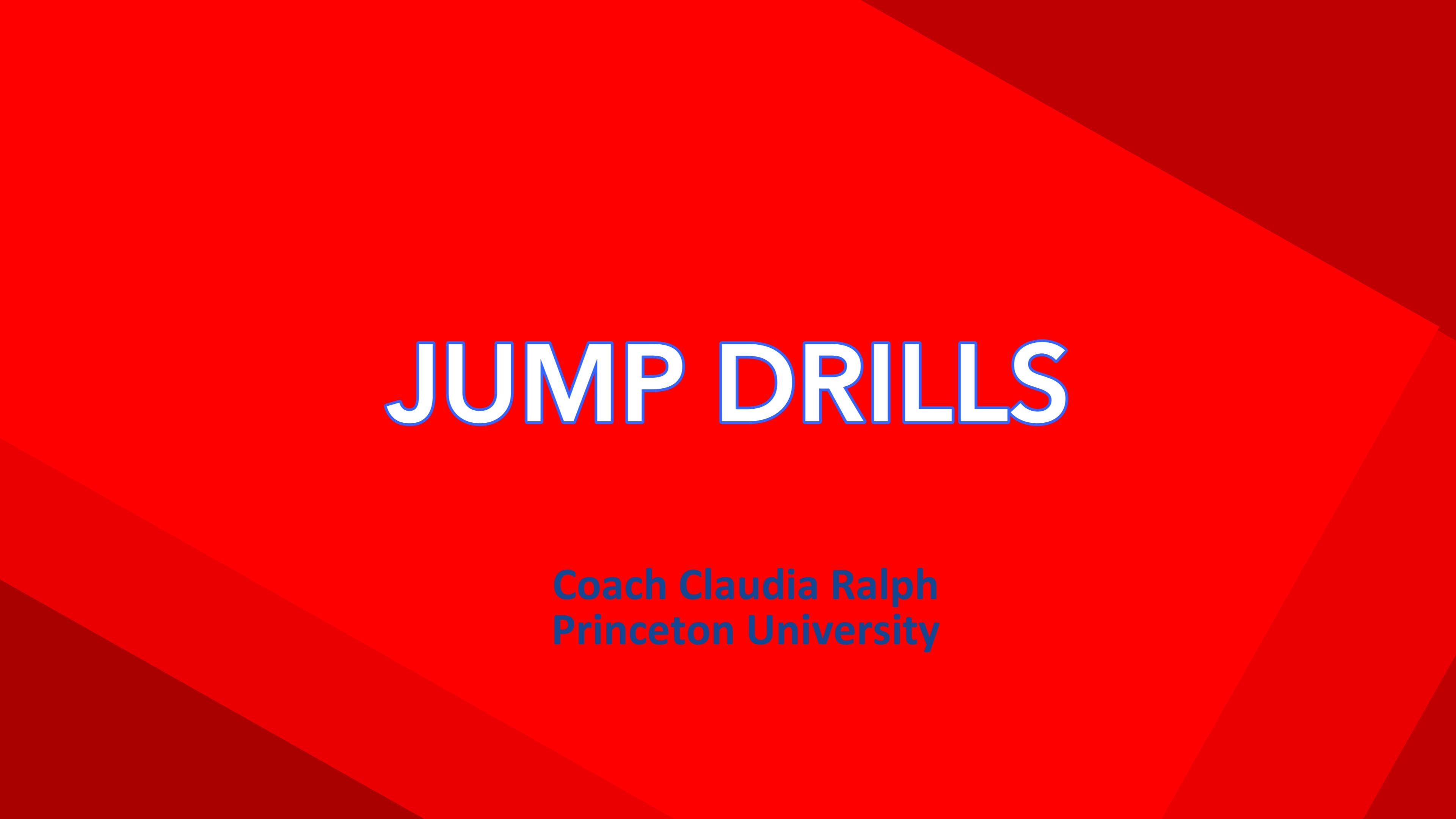 Training - JUMP DRILLS by PRINCETON'S HEAD COACH
